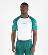 Profile Rashguard - White & Green Rashguard