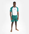 Profile Rashguard - White & Green Rashguard