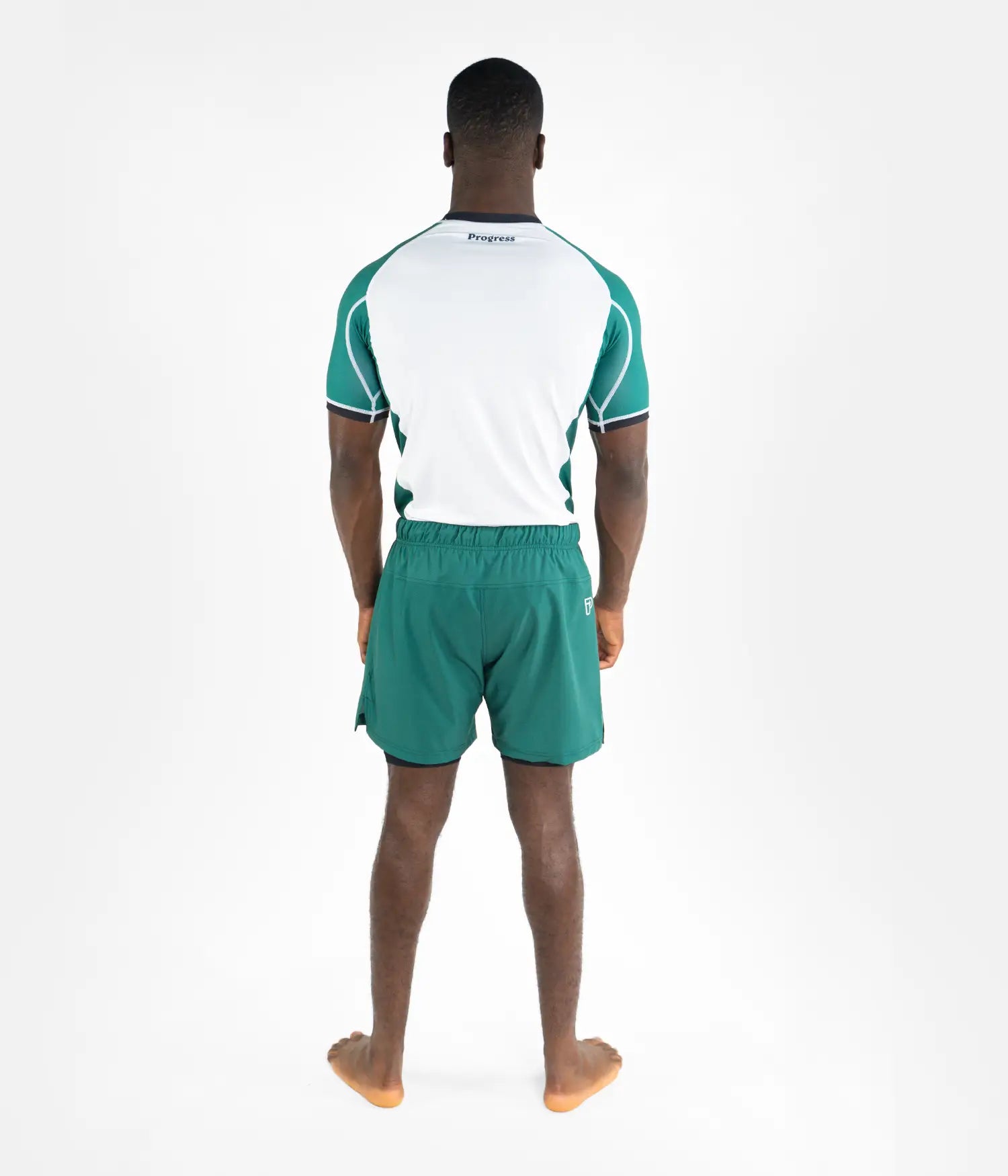 Profile Hybrid Shorts - White & Green Shorts