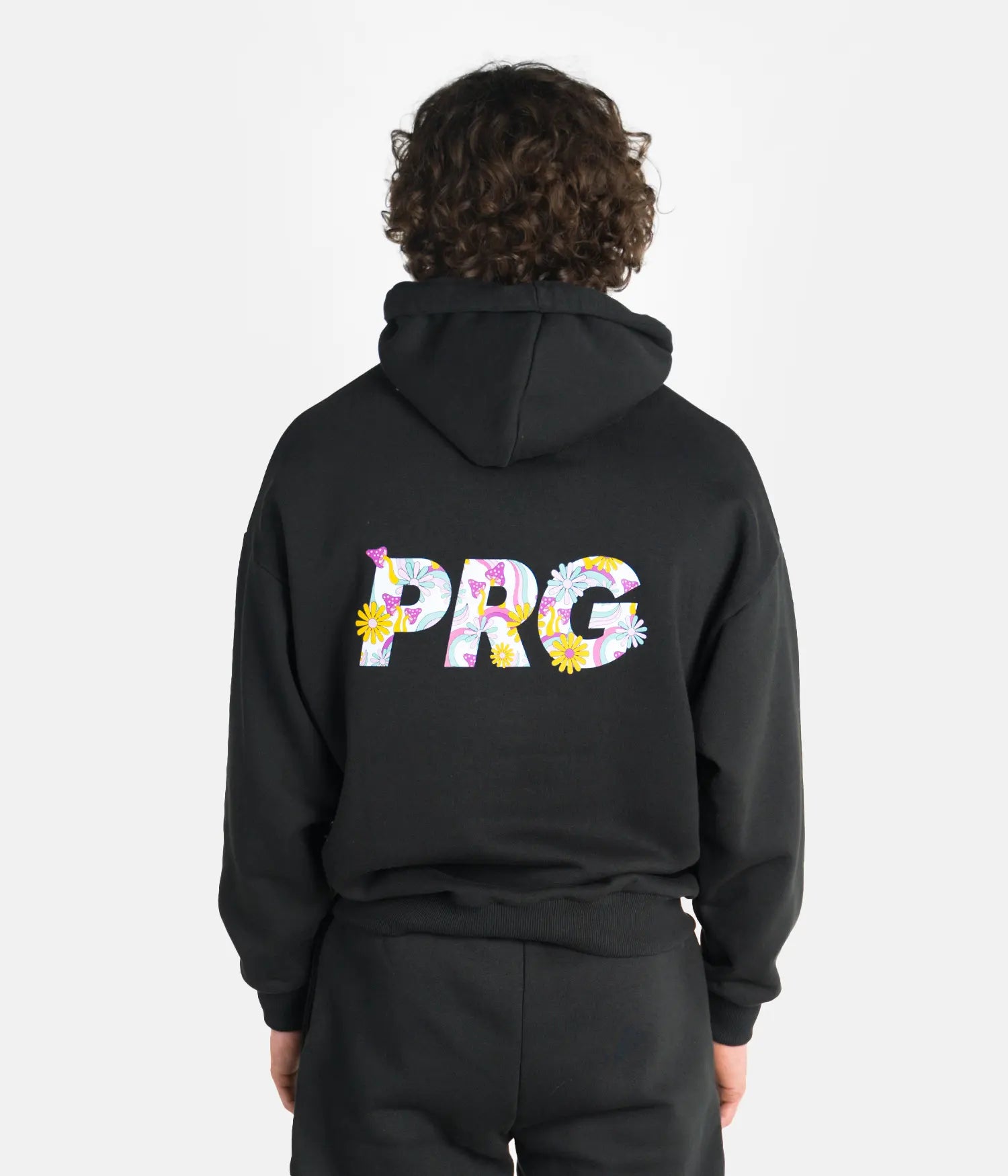 PRG Psychedelic Oversized Hoodie - Black Hoodie