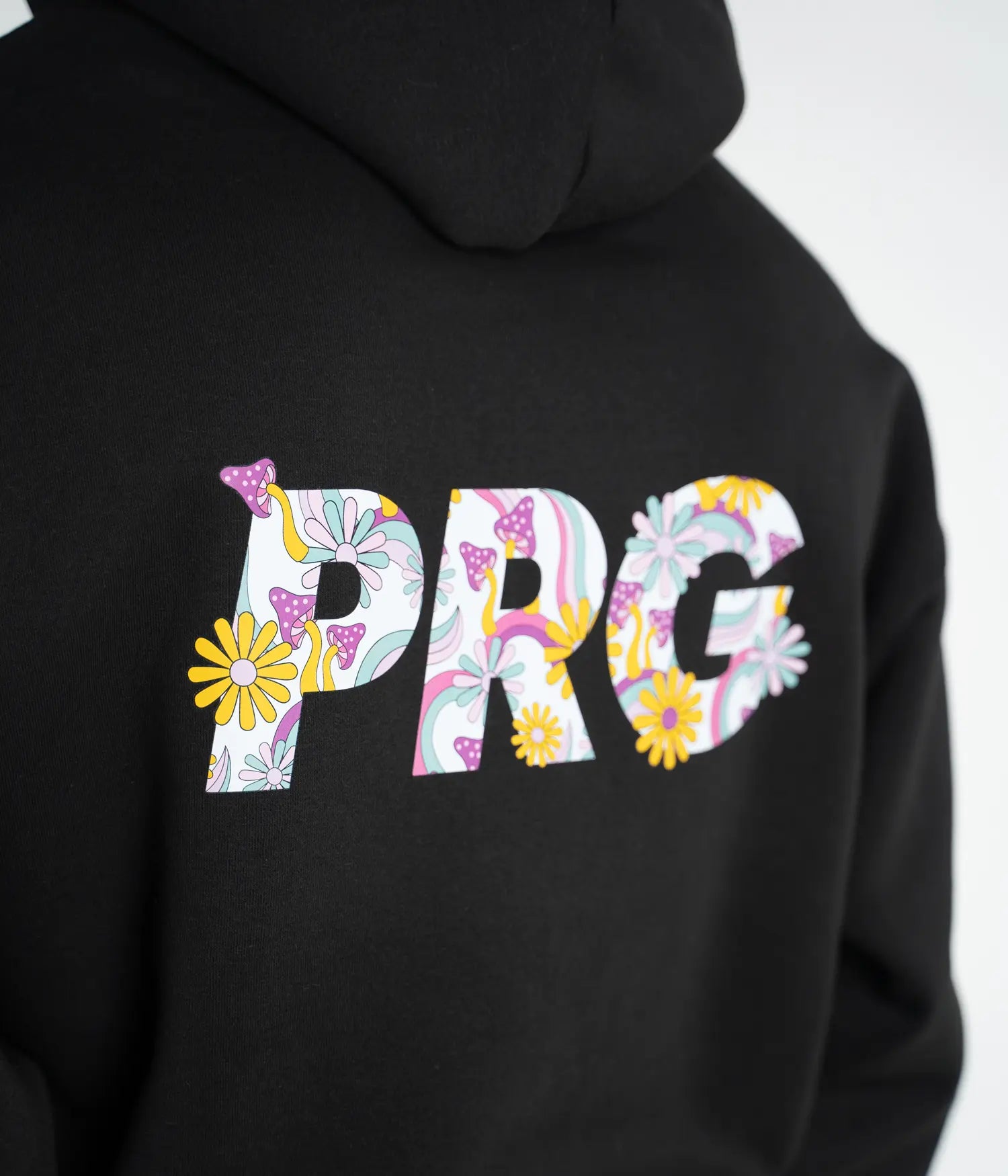 PRG Psychedelic Oversized Hoodie - Black Hoodie