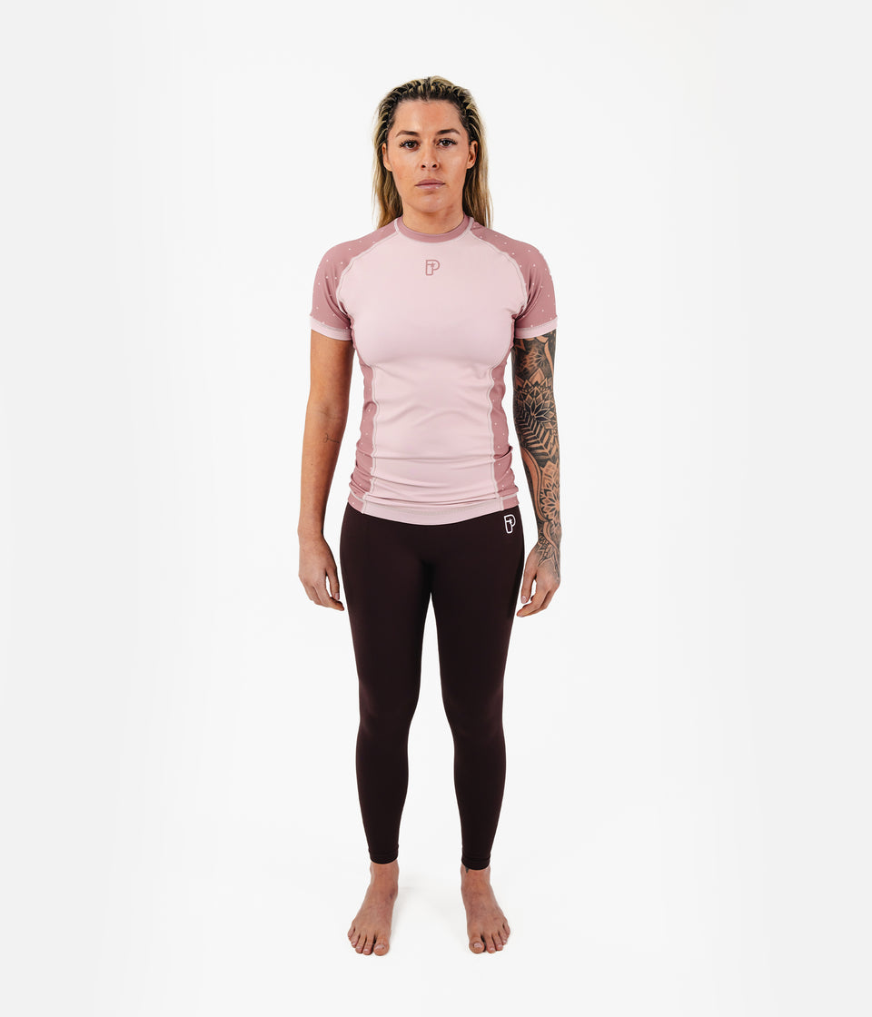 Women's Academy + Baby Pink Rashguard Rashguard XS
