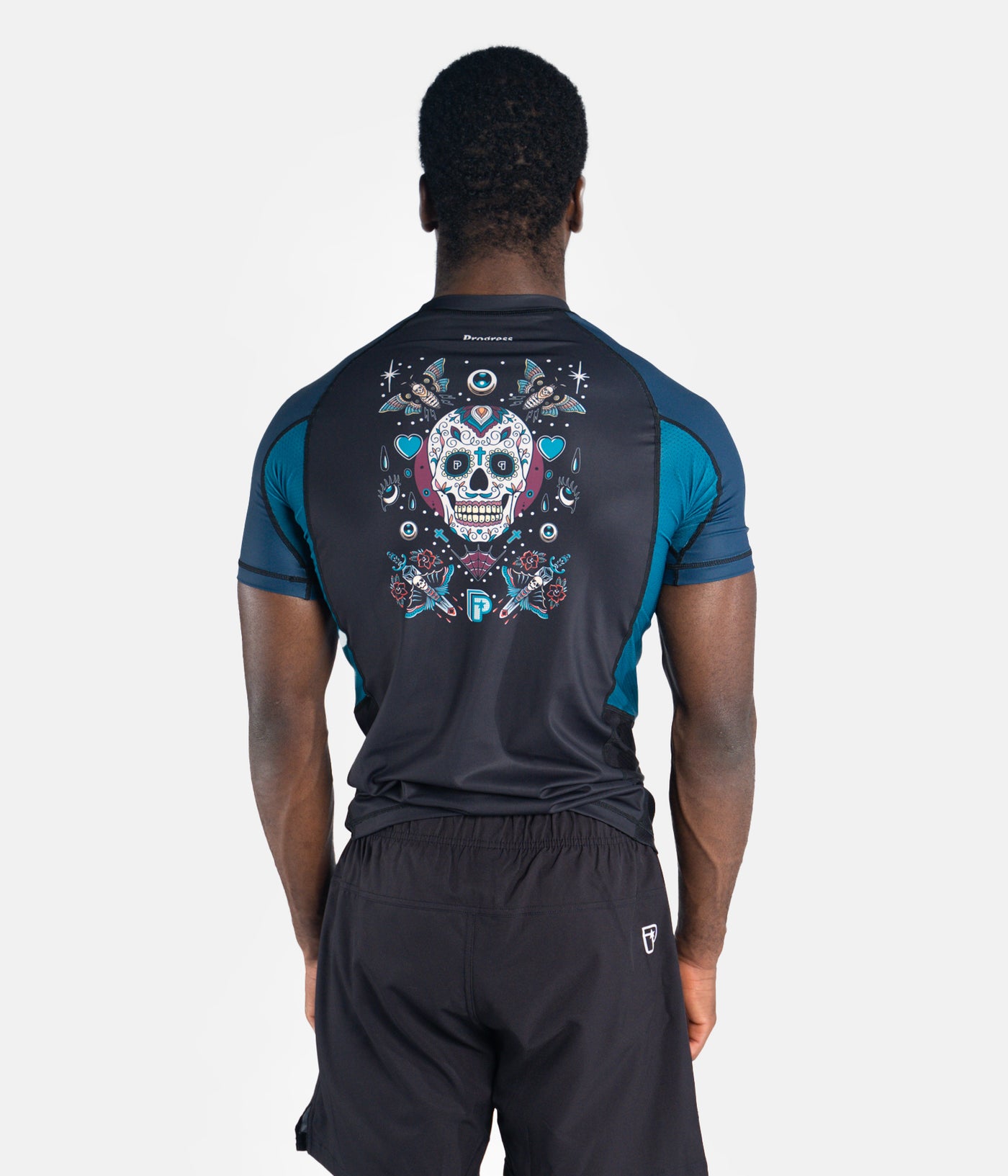 The Sugar Skull Rashguard- Blue