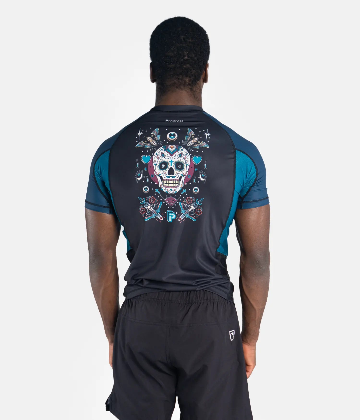 Sugar Skull Rashguard - Blue Rashguard