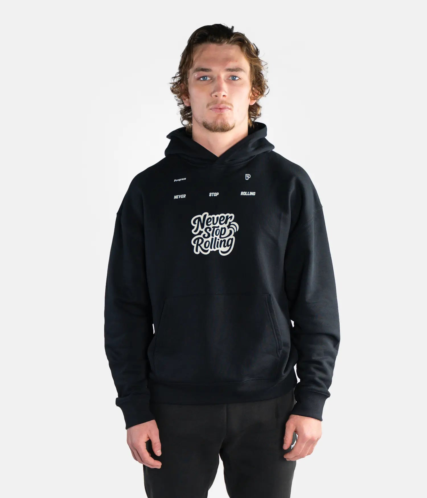 Never Stop Rolling Hoodie - Black Hoodie