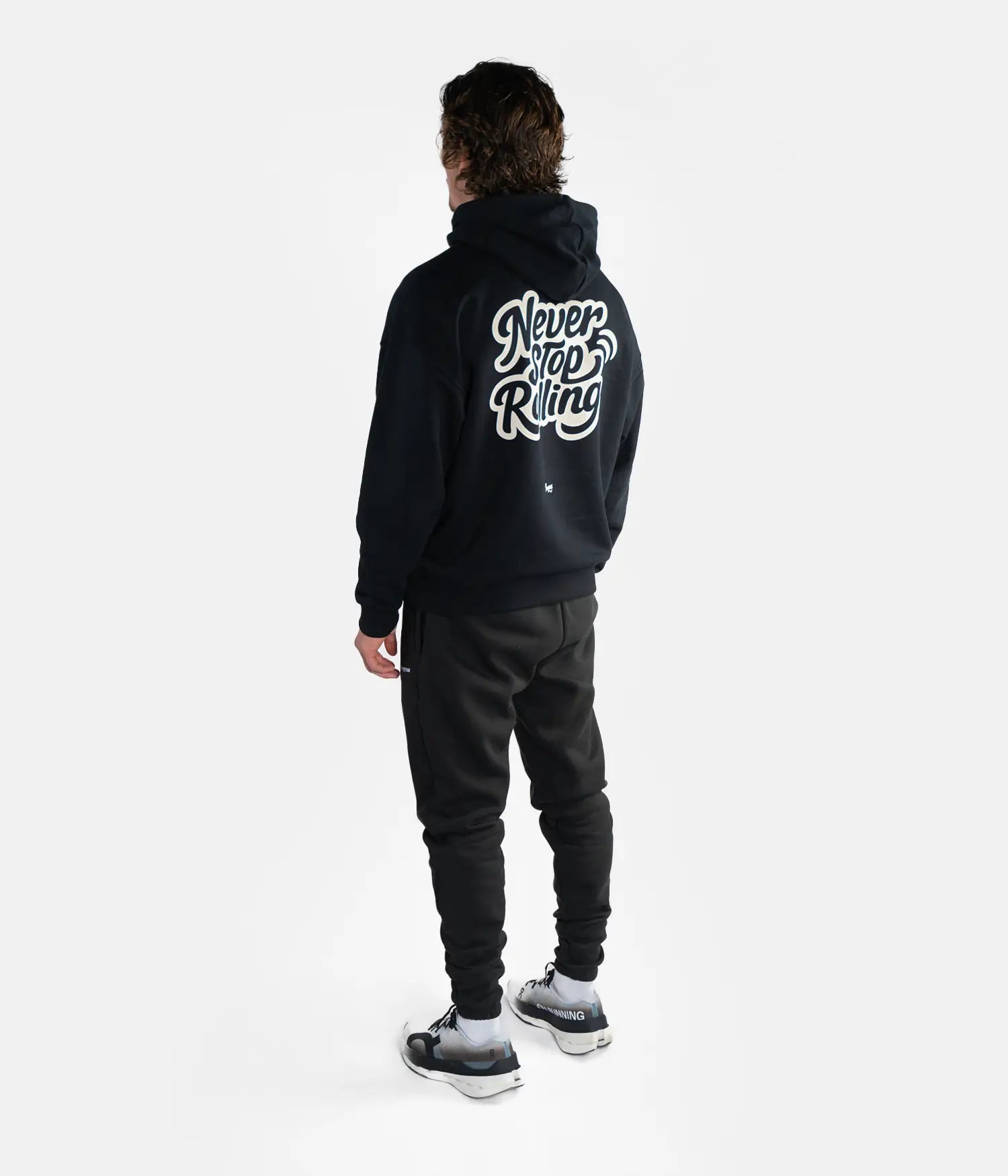 Never Stop Rolling Hoodie - Black Hoodie