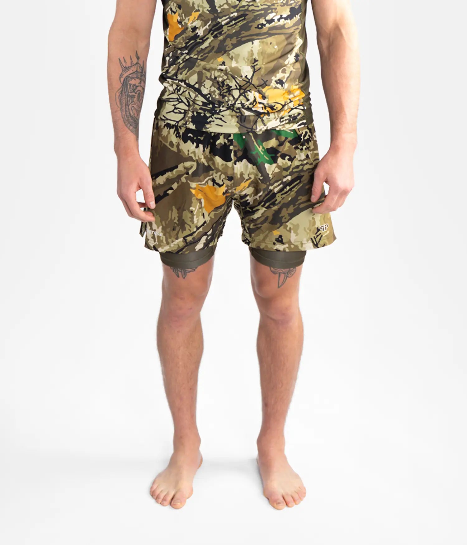 美品S 19SS Nylon Trail Short Woodland Camo Woodland Camo Hybrid Shorts | Progress Jiu Jitsu – Progress Jiu