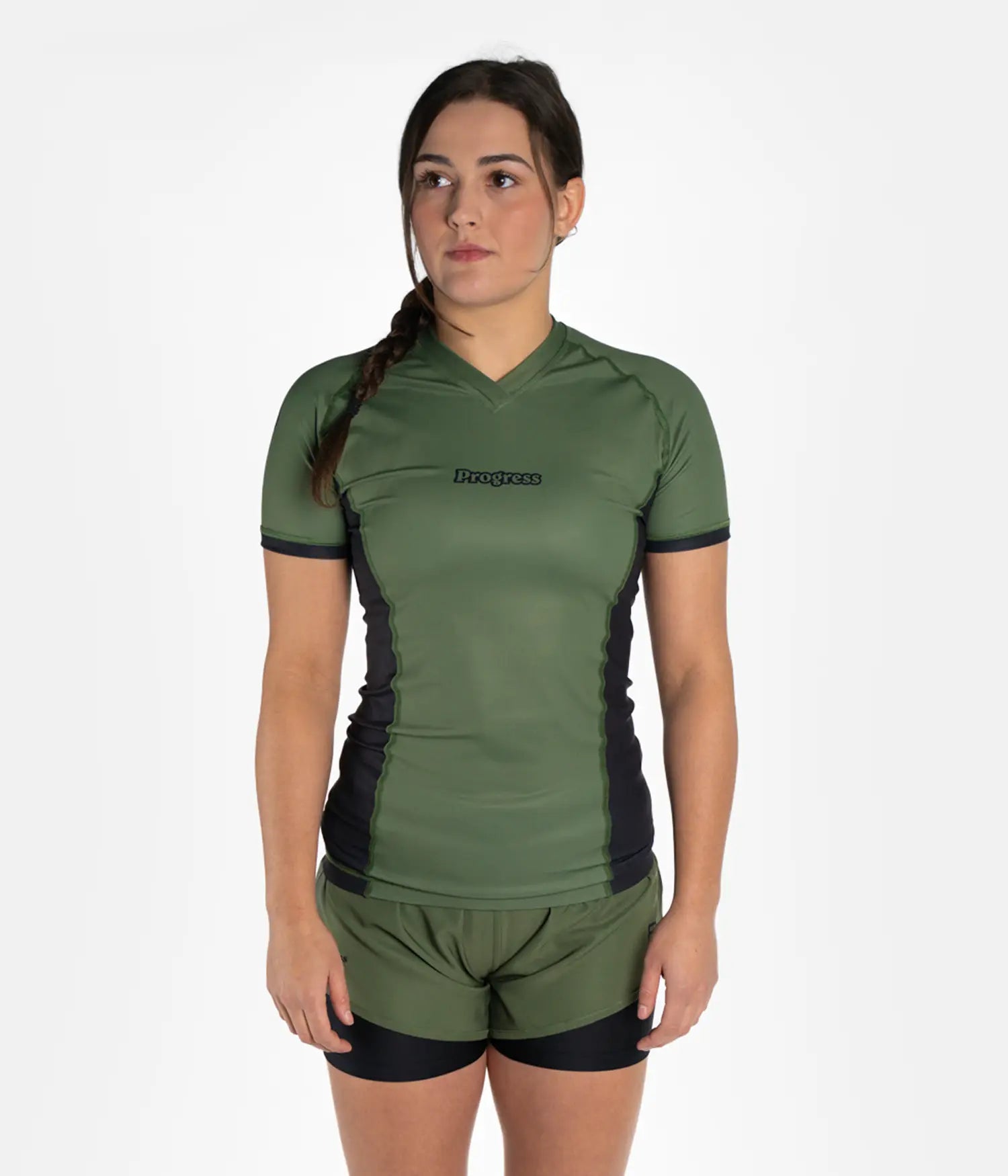 Academy + Khaki Women's Rashguard Rashguard