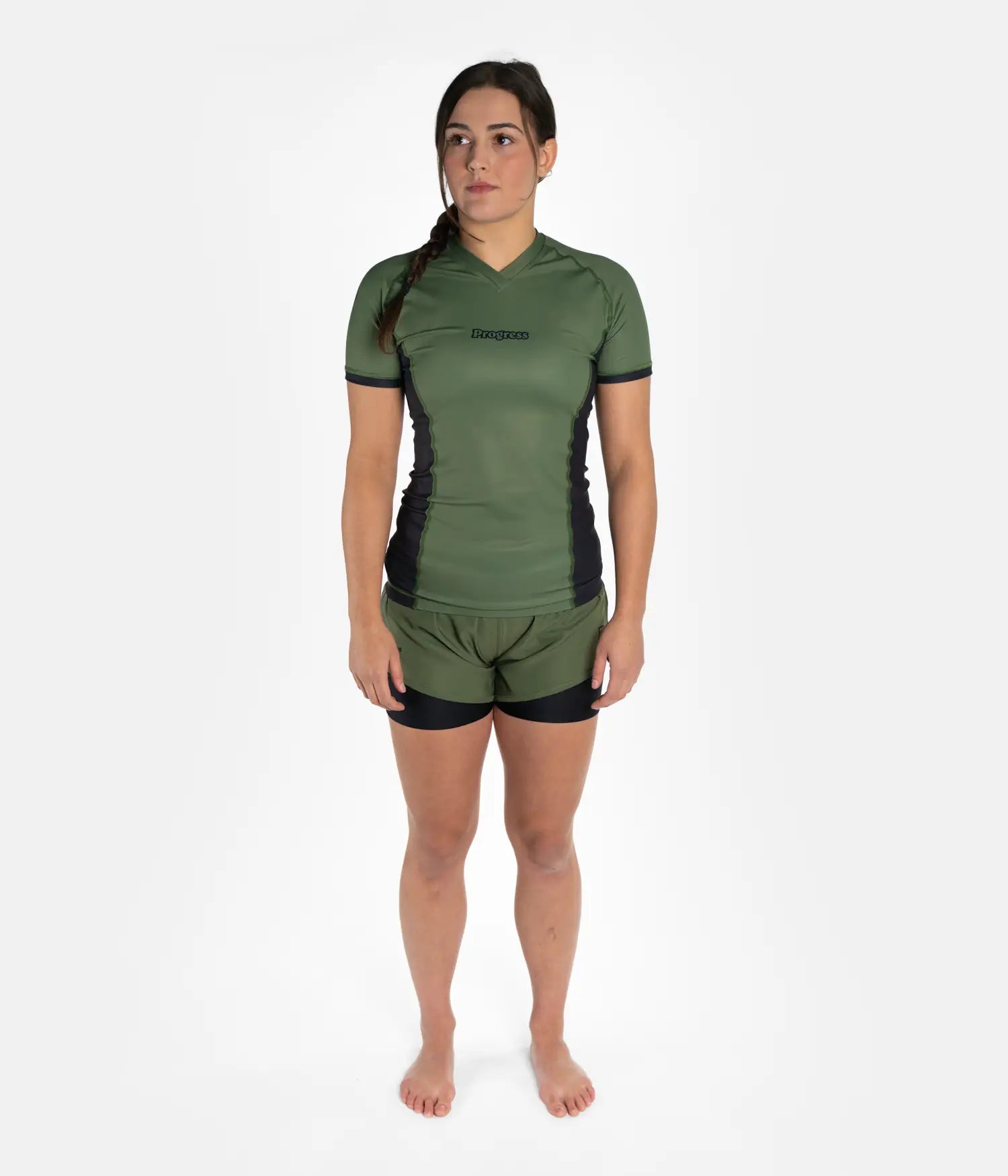 Academy + Khaki Women's Rashguard Rashguard