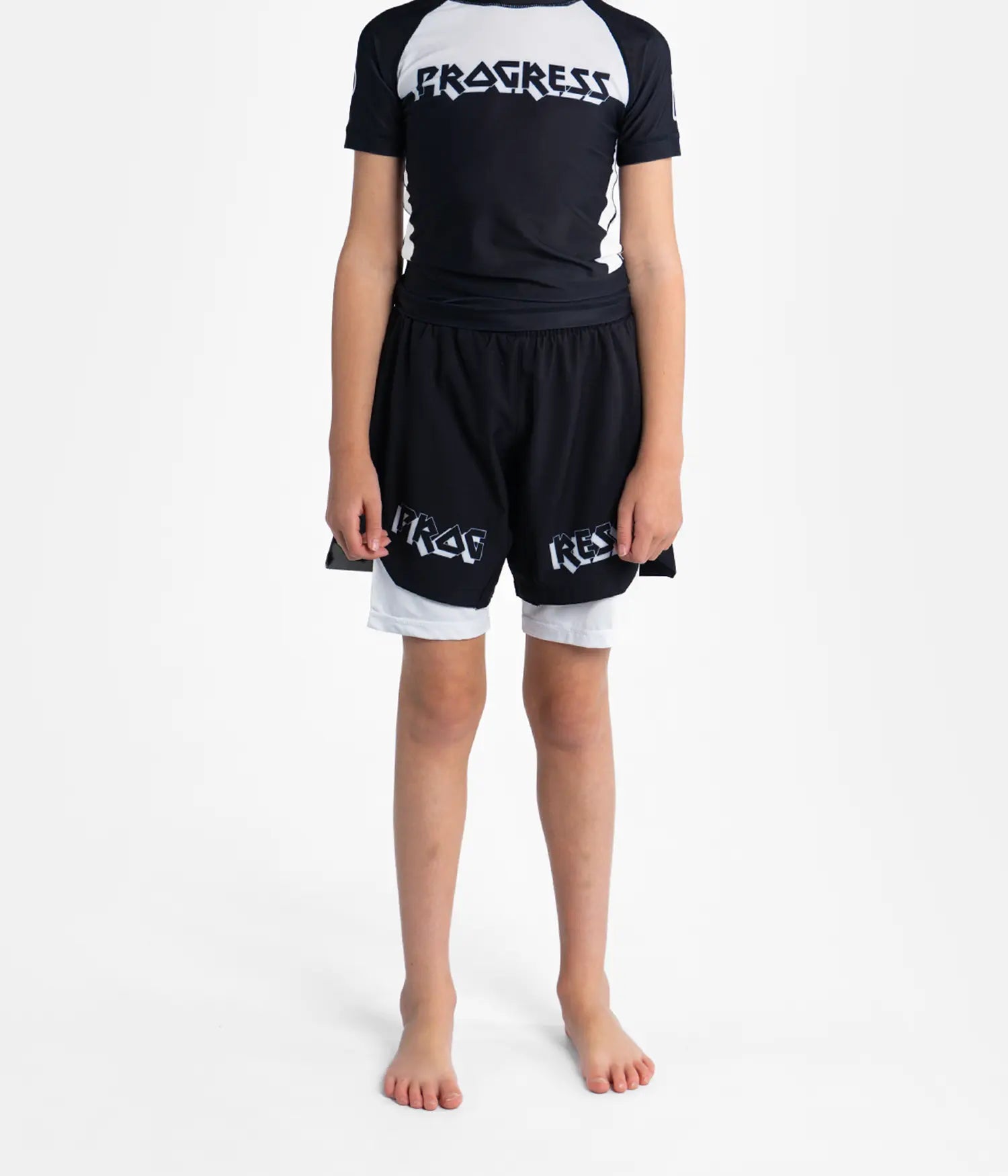 Kids Bengal Hybrid Shorts - Black Shorts