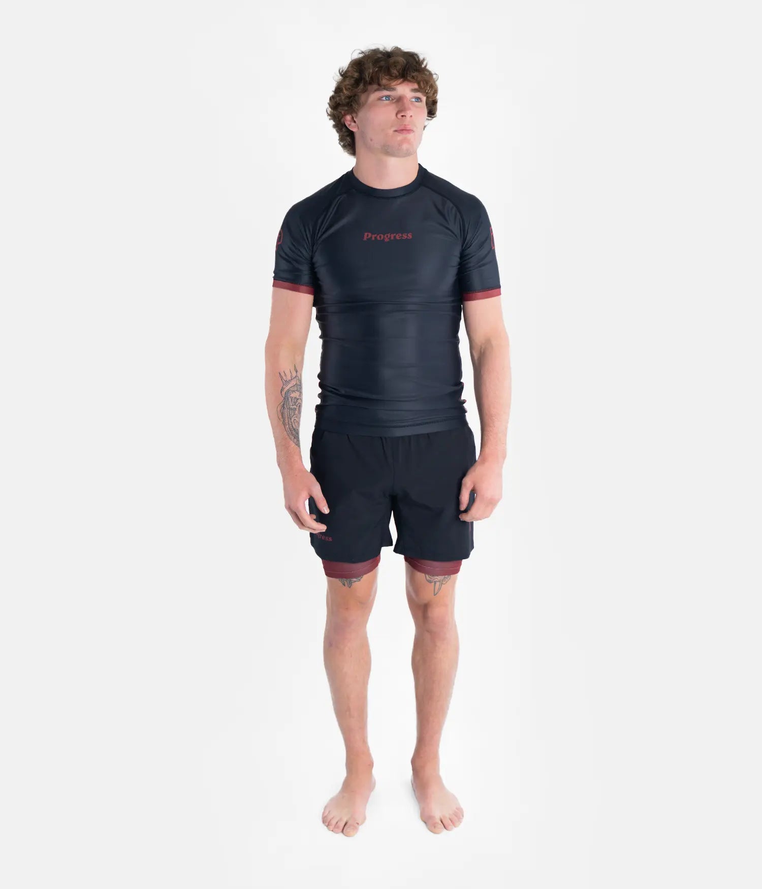 Academy + Black & Maroon Rashguard Rashguard