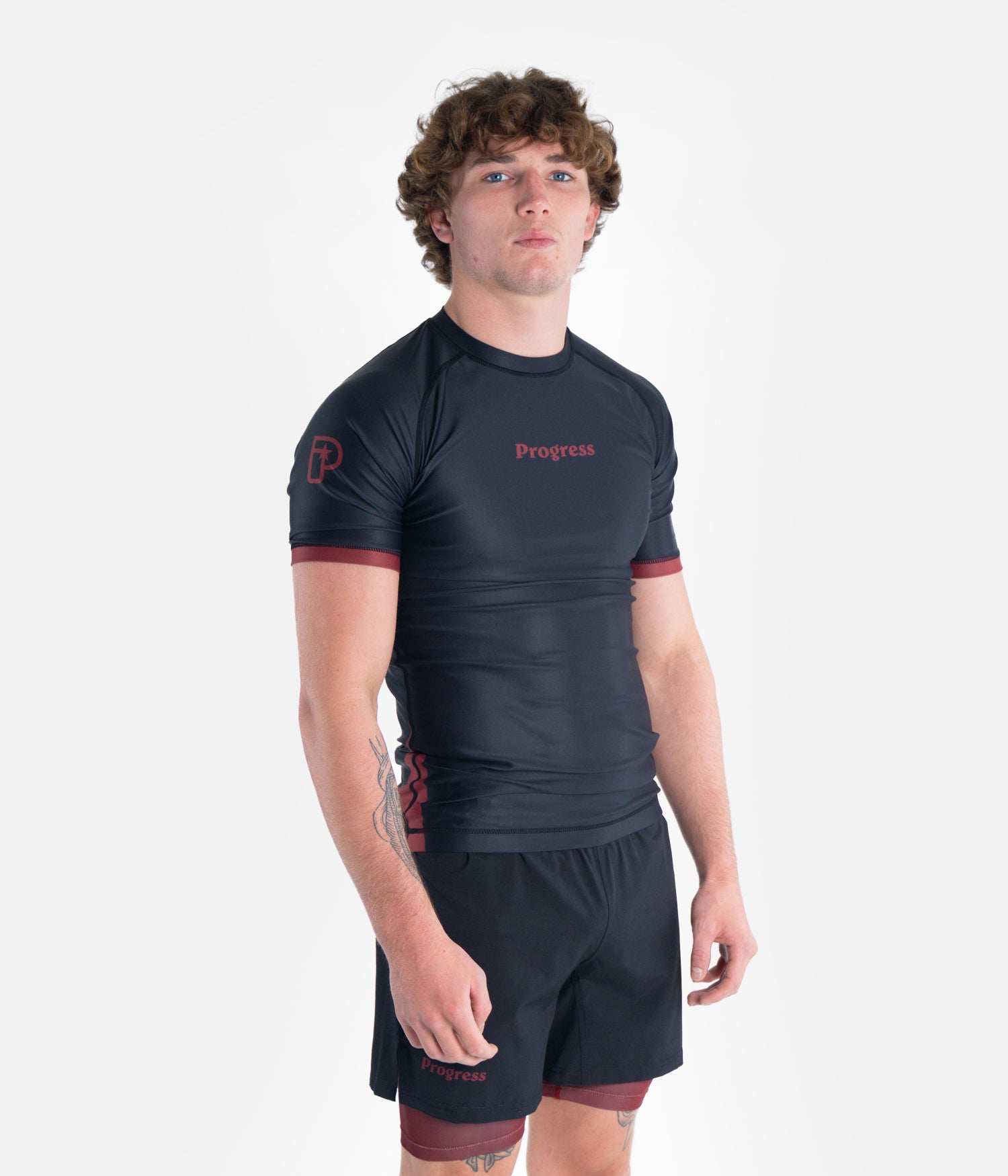 Academy + Black & Maroon Rashguard