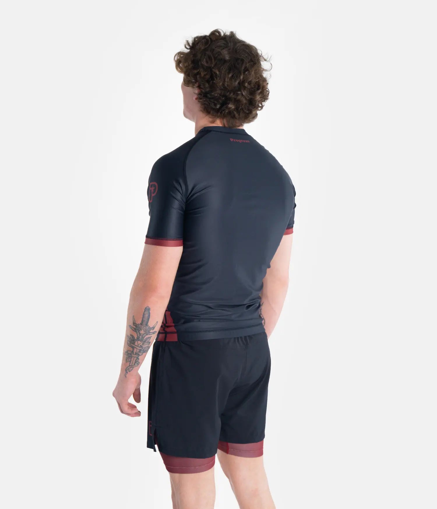 Academy + Black & Maroon Rashguard Rashguard