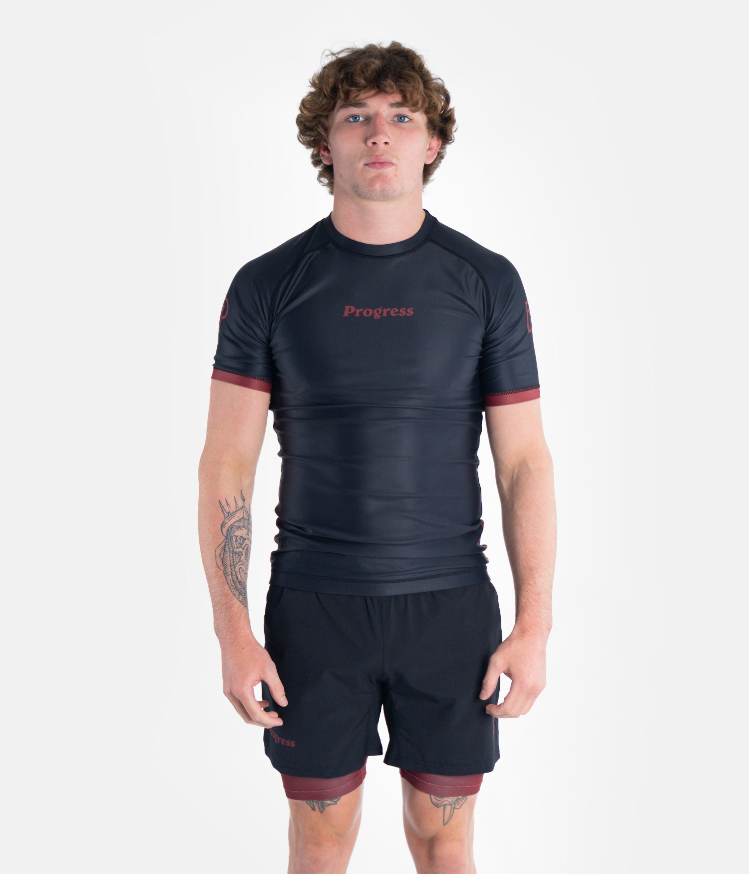 Academy + Black & Maroon Rashguard