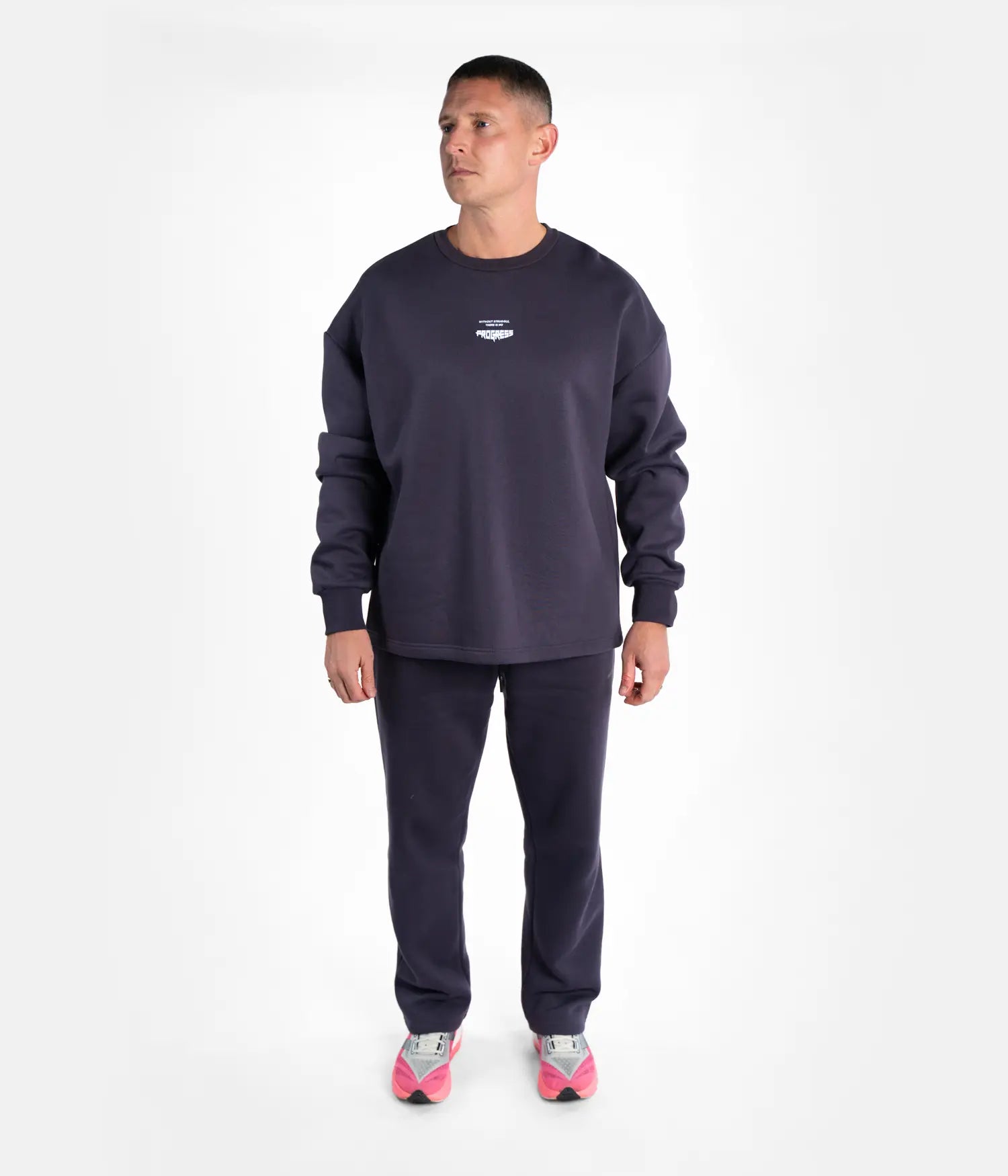 Calavera Open Pleat Crewneck - Brown Crew