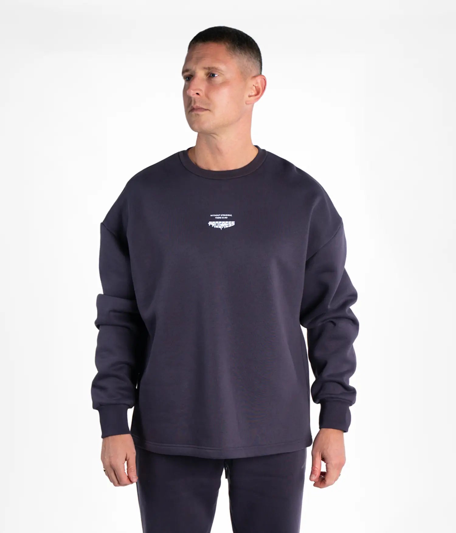 Calavera Open Pleat Crewneck - Brown Crew