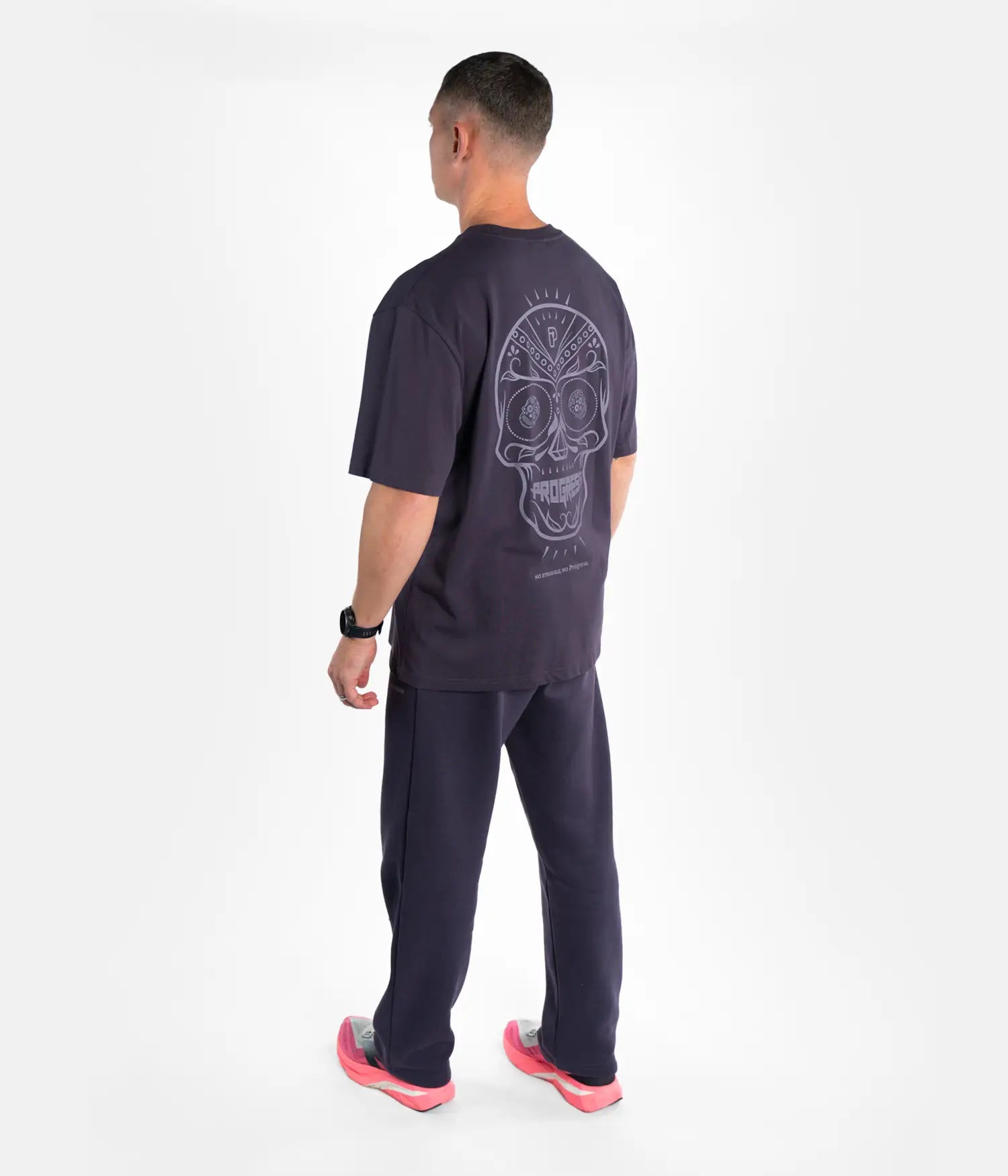 Calavera Oversized Skull Tee - Brown T-Shirt