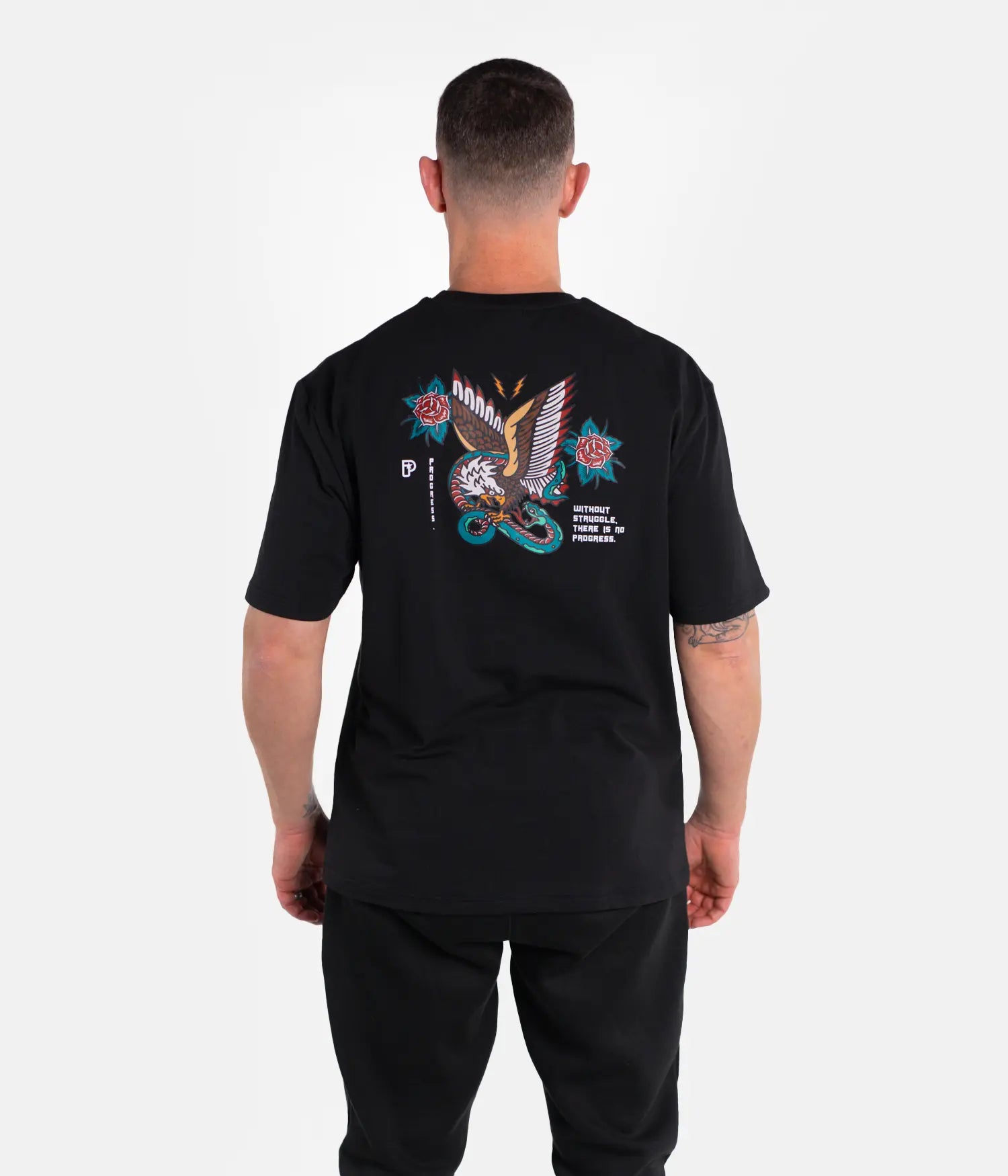 Eagle Oversized Tee - Black T-Shirt