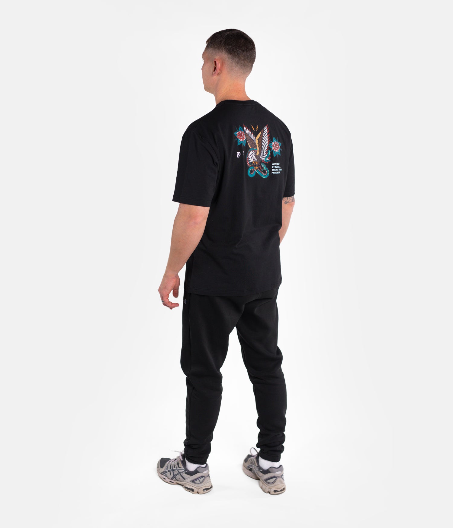 Eagle Oversized Tee - Black