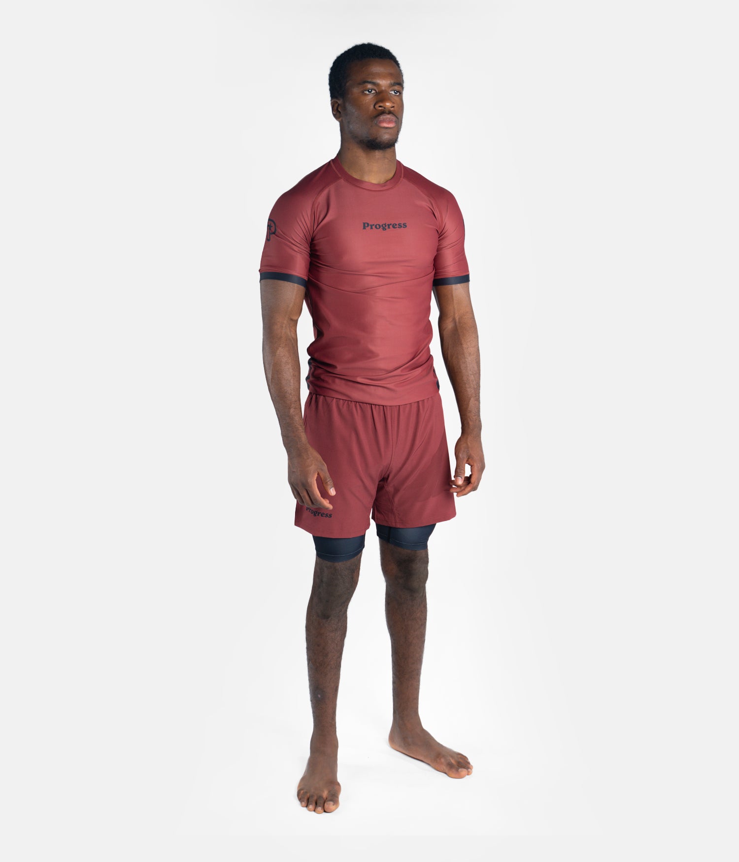 Academy + Maroon & Black Rashguard