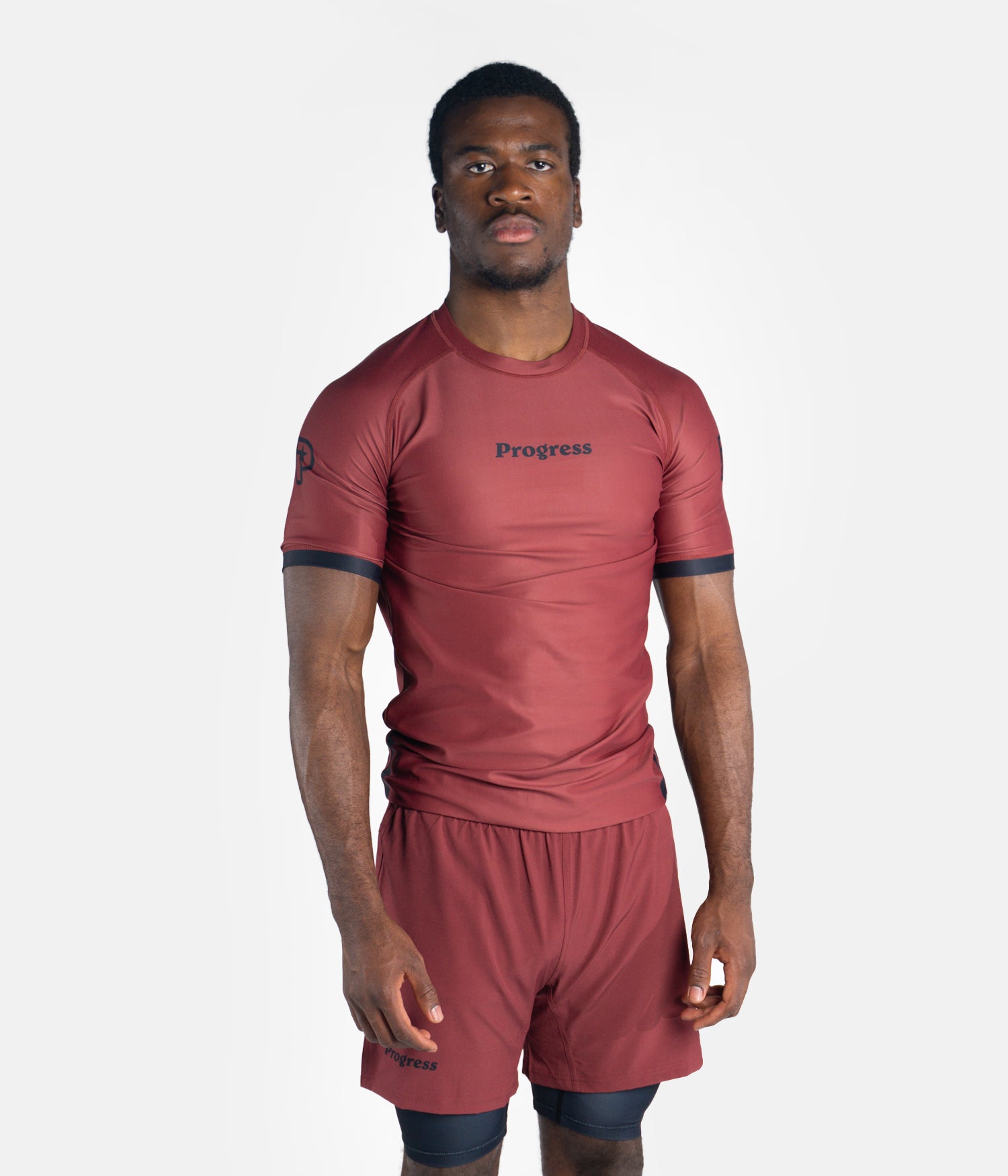 Academy + Maroon & Black Rashguard