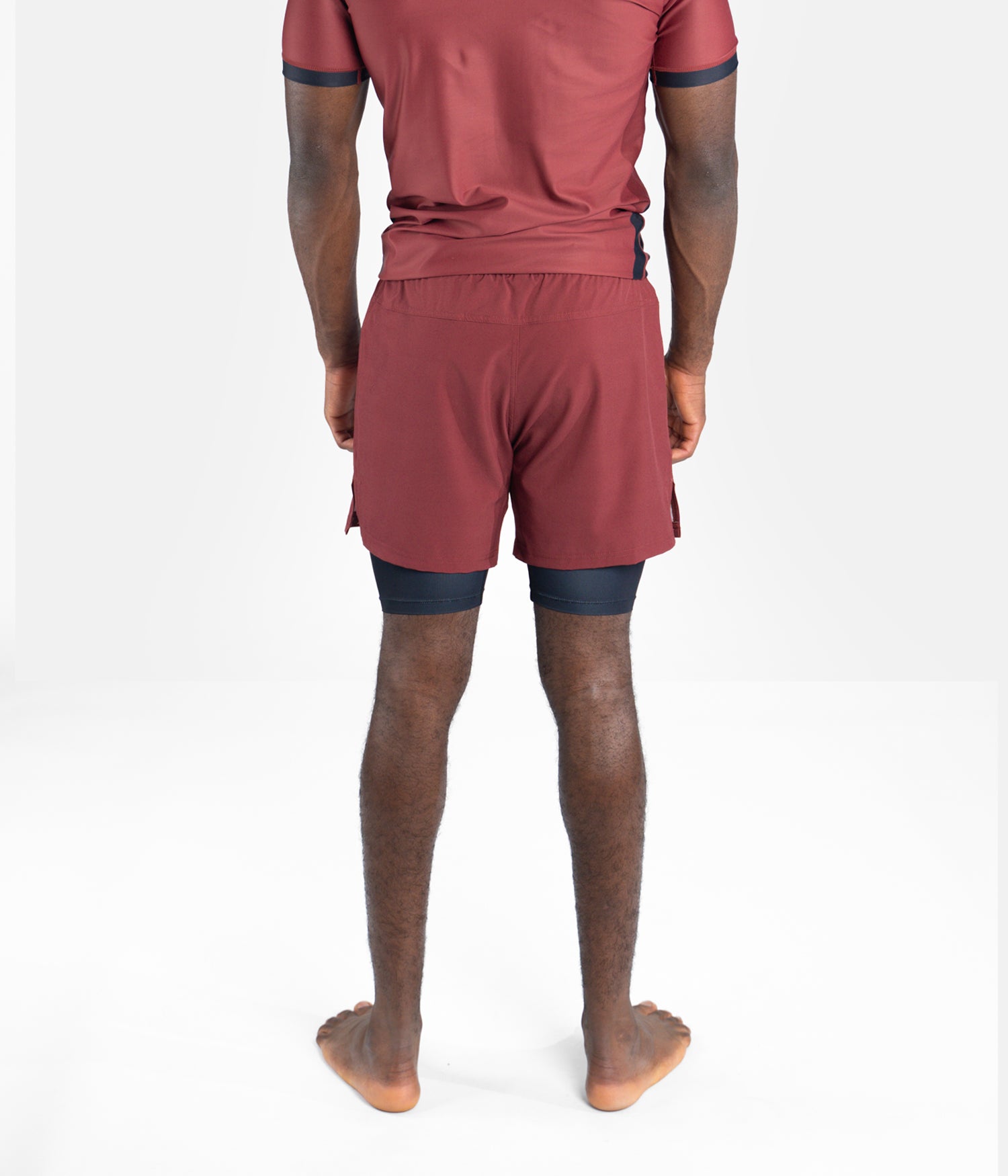 Academy + Maroon & Black Hybrid Shorts