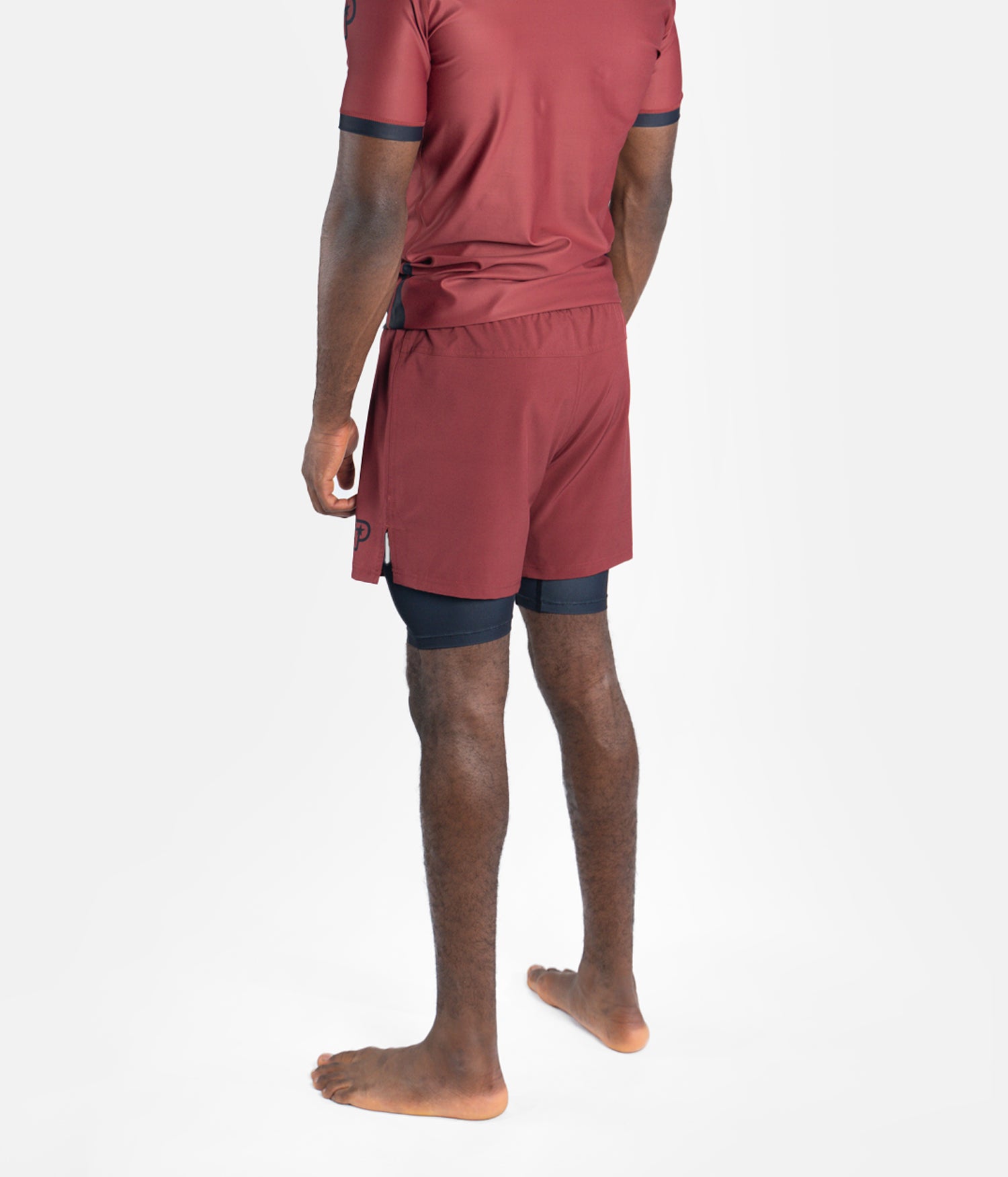 Academy + Maroon & Black Hybrid Shorts