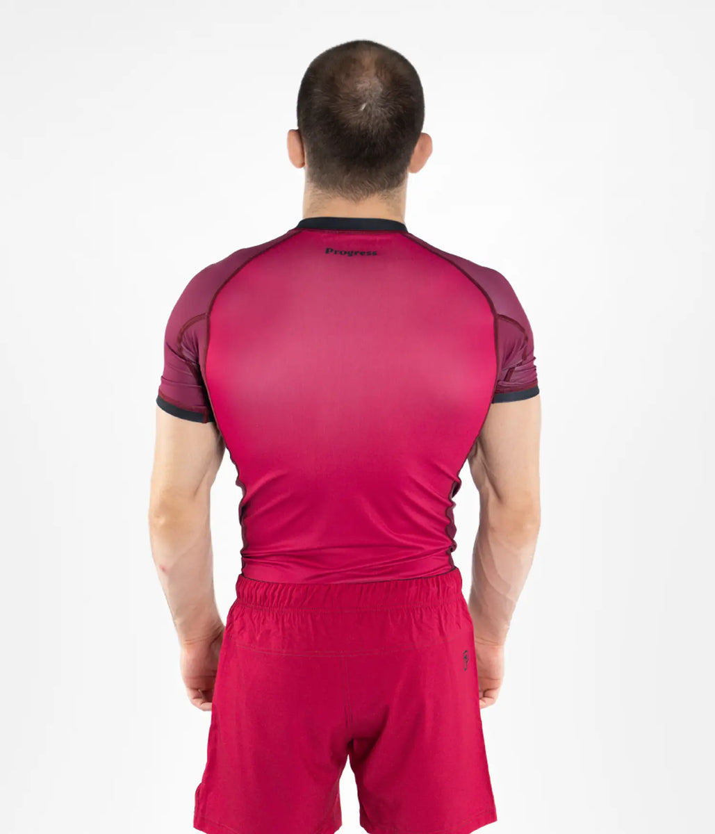 Profile Rashguard Red | Progress Jiu Jitsu – Progress Jiu Jitsu UK